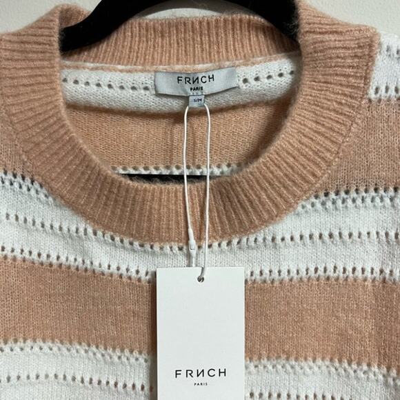 FRNCH Striped Thin Sweater Size Small/Medium - Picture 5 of 6